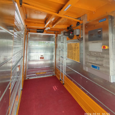 650x200x1508 mm Mast Section Size Construction Hoist Equipped with Frequency Conversion Control Motors