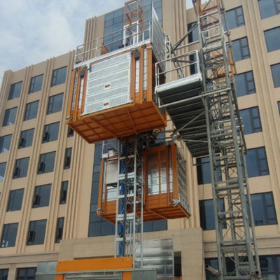 380V50Hz 3-phase Building Site Lift Offering Speed 06 to 15 M per Second Elevator System for Construction Material Handling