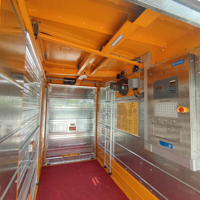 Office Building Construction Site Elevator Made from Q355B Steel Meeting EU Regulations Suitable for Civil and Bridge Projects