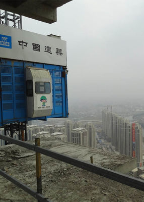 2 Ton Payload Vertical Transportation Rack And Pinion Hoist Lifting Equipment