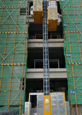 VFD Motor Control Construction Site Elevator Cage Size Internal 3.2L * 1.5W * 2.35H Meter