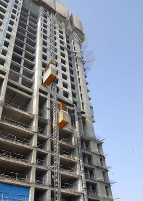 Construction Rack And Pinion Hoist SC200/200 Lifting Speed 0–60 M/Min TUV Proof