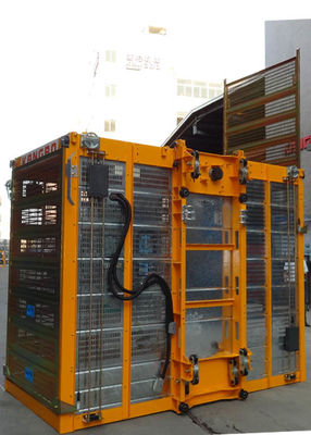 Yellow Color Building Site Hoist 8 Rack Module With Frequency Control Motors