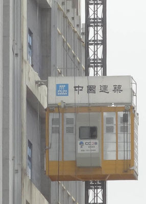 SC200BZ Construction Site Hoist / Rack And Pinion Lift Lifting Speed 0–46 M/Min