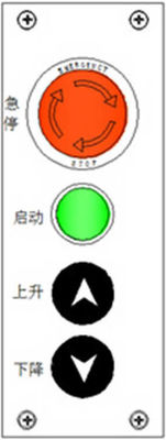 Yellow Construction Hoist Parts Cage Top Portable Operate Box For Installation / Maintenance