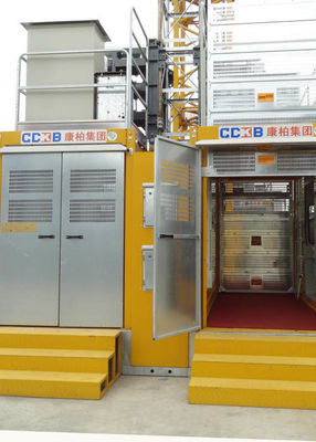 Modular Construction Passenger Lift , Man Material Hoist FC Motor Control