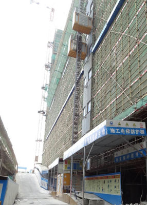 Q345B Steel Construction Site Elevator Lifting Speed 0–46 M/Min SC200/200BZ