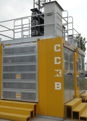 Q345B Steel Plate Building Hoist Lift , Modular Hoist For Building Construction