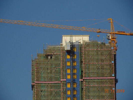 SC200BZ Rack And Pinion 46 M / Min Construction Site Hoist