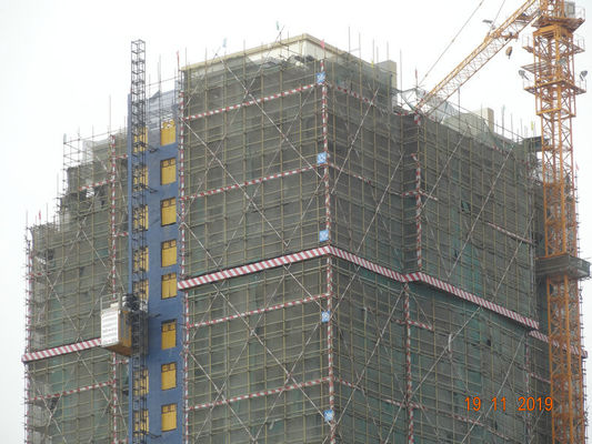 Construction Rack And Pinion 46M / Min Passenger And Material Hoist