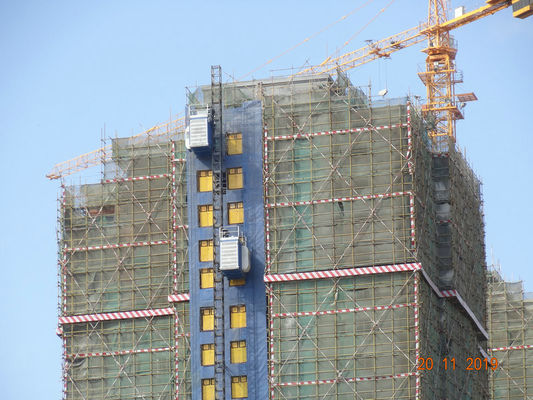 Variable Frequency Steel Plate Rack & Pinion Passenger Material Hoist