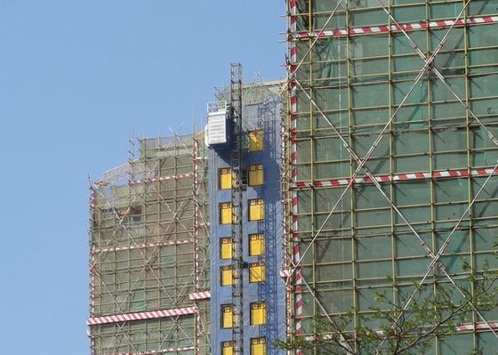 VFD Drive 2000kg Passenger Material Rack And Pinion Elevator