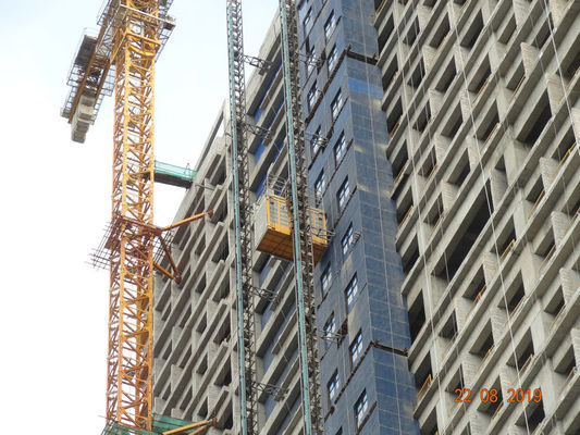 Heavy Duty 3 Doors Building Site Rack And Pinion Lift System