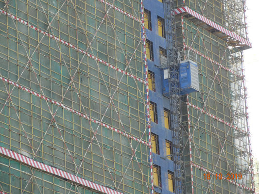 Frequency Conversion 3 Doors Rack Pinion Building Site Hoist