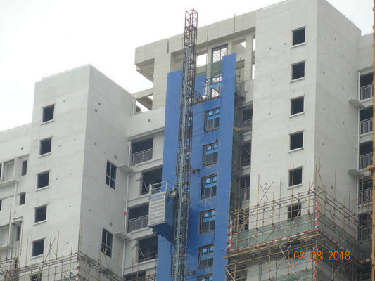 Bridges Chimney Q345B Steel 36 M / Min Construction Site Lift