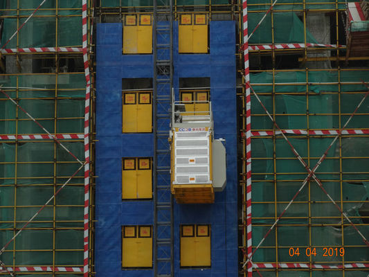 VFC Motor Control 450m Rack & Pinion Building Construction Lift