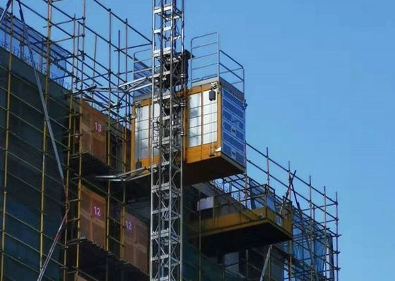 Modular 3 Doors Rack Pinion Construction Site Lift