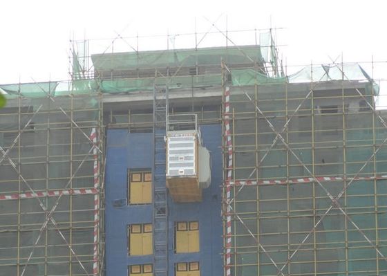 Single Cabin Q345B Steel Plate Rack Pinion Material Lift Elevator