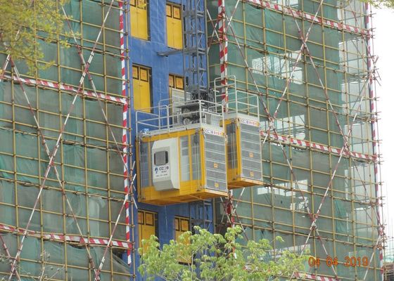 Variable Frequency Drive 450m Construction Hoist Elevator