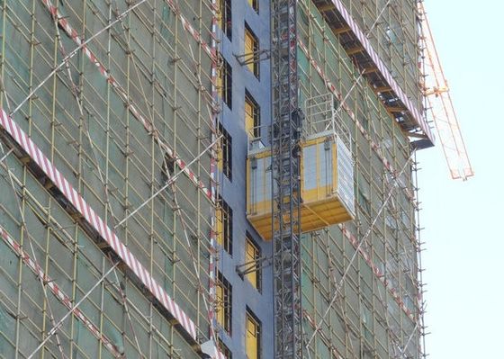 60 Meter / Minute Rack And Pinion Lift For Building Construction