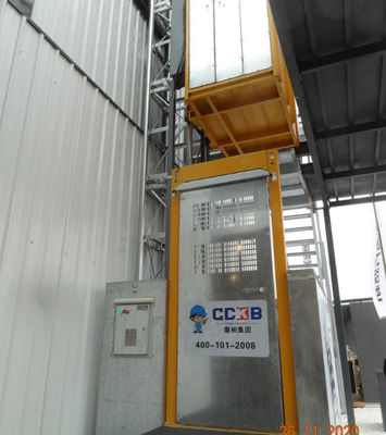 Sandblasting Painted Q355B Steel VFD Building Site Hoist