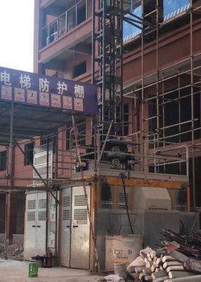 Q355B Steel Rack And Pinion Mast Climb Elevator For Construction Site