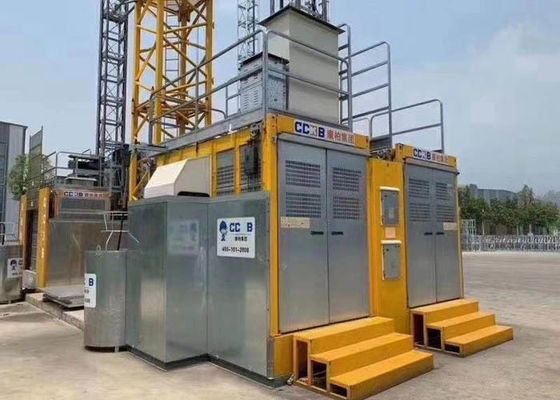 SC200/200 Full Protection 450 Meter 2 Tons Payload Material Lift Elevator