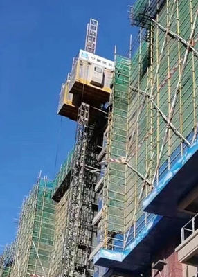 2T Payload 46M/Min FC Motor Rack Pinion Construction Site Hoist