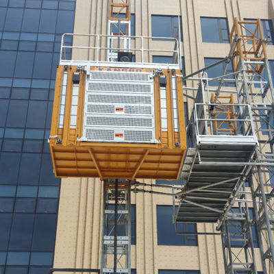Rack And Pinion Mechanism Building Site Lift Utilizing 380V50Hz 3-phase Power Supply Designed for Safe and Site Elevation