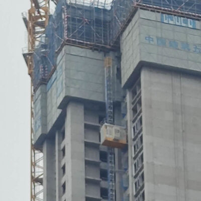 Galvanised Mast Finish Construction Site Hoist Featuring Operating Temperature Range -20°C To 50°C Robust and Construction Elevator Solution