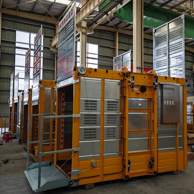 Hot Dip Galvanized Construction Site Hoist Designed with Safety Measures and Material Hoisting Capabilities