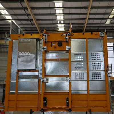 Operating temperature range minus 20 degrees Celsius to 50 degrees Celsius construction lift featuring sandblasting and paint finishing designed for site material handling
