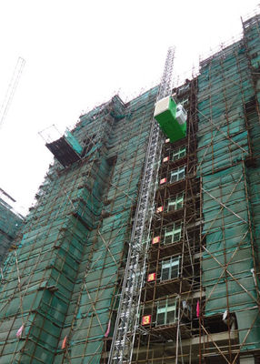 SC200BZ Construction Site Hoist / Rack And Pinion Lift Lifting Speed 0–46 M/Min