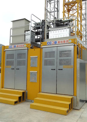 Vertical Transportation Building Site Lift , Rack Pinion Hoist For Man / Materials