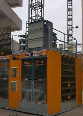 SC200BD Construction Site Elevator Rack And Pinion Type Max Lifting Height 450M
