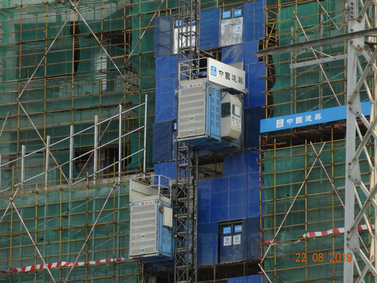 TUV Construction 60 M / Min Rack And Pinion Hoist