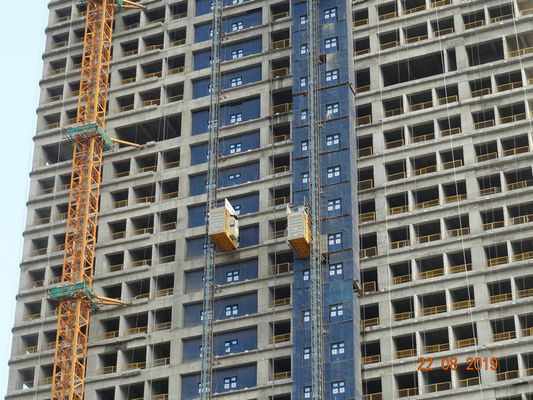 Multiple Doors / Flaps Choice Building Rack And Pinion Hoist