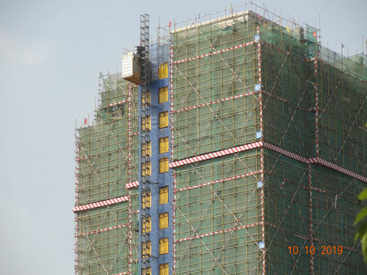 Vertical Transportation Single Cage 2000KG Building Site Hoist