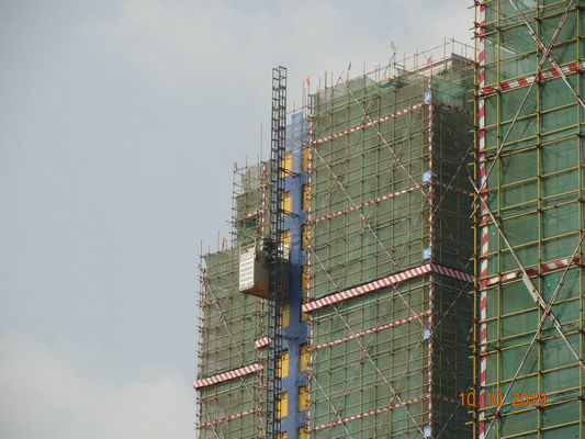 Steel Plate FC Motor Control Rack & Pinion Building Site Hoist