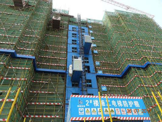 46M/Min VFC Motors and Helical Gearbox SC200/200BZ Man Material Rack And Pinion Hoists