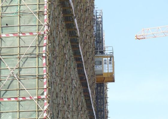 Integrated Single Cage Rack Pinion Construction Site Lift