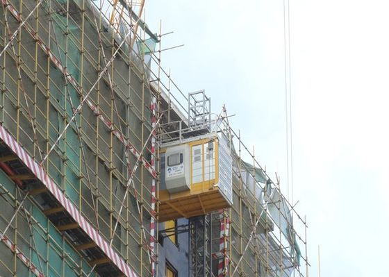 VFD Q345B Steel Plate Rack Pinion Construction Site Lift