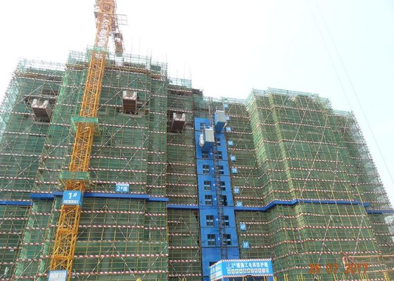 Double Cage Rack Pinion Lift Construction Passenger Hoist