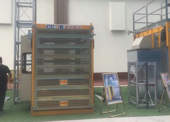 Low Noise Rack Pinion Lift 450M Construction Site Elevator