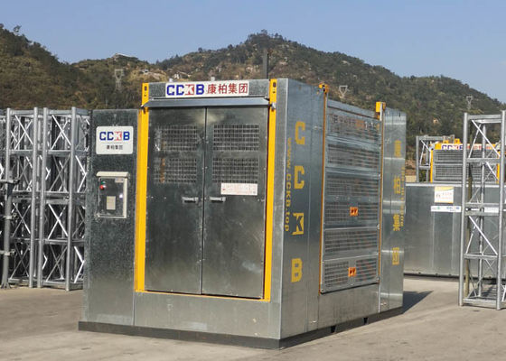 Modular Galvanised Construction Site Hoist EU Standard