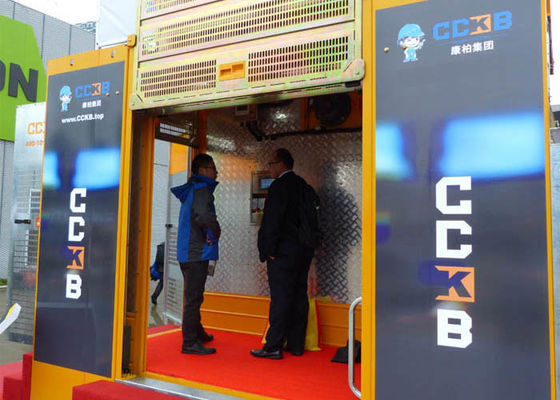 Rack Pinion Construction Lift VFD - With 'C' Door On Long Side Of Cage