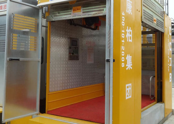 Modularized 3 Door Man And Material Rack Pinion Elevator